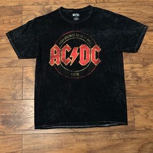 AC/DC 1976 High Voltage Tour Shirt Black NEW L